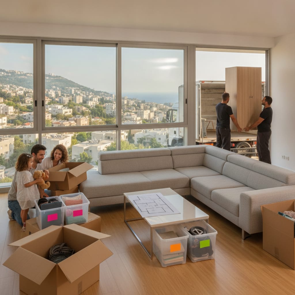 מתרעננים בכתובת חדשה: כך מתכננים ארגון בית והובלת דירה בחיפה בלי כאבי ראש